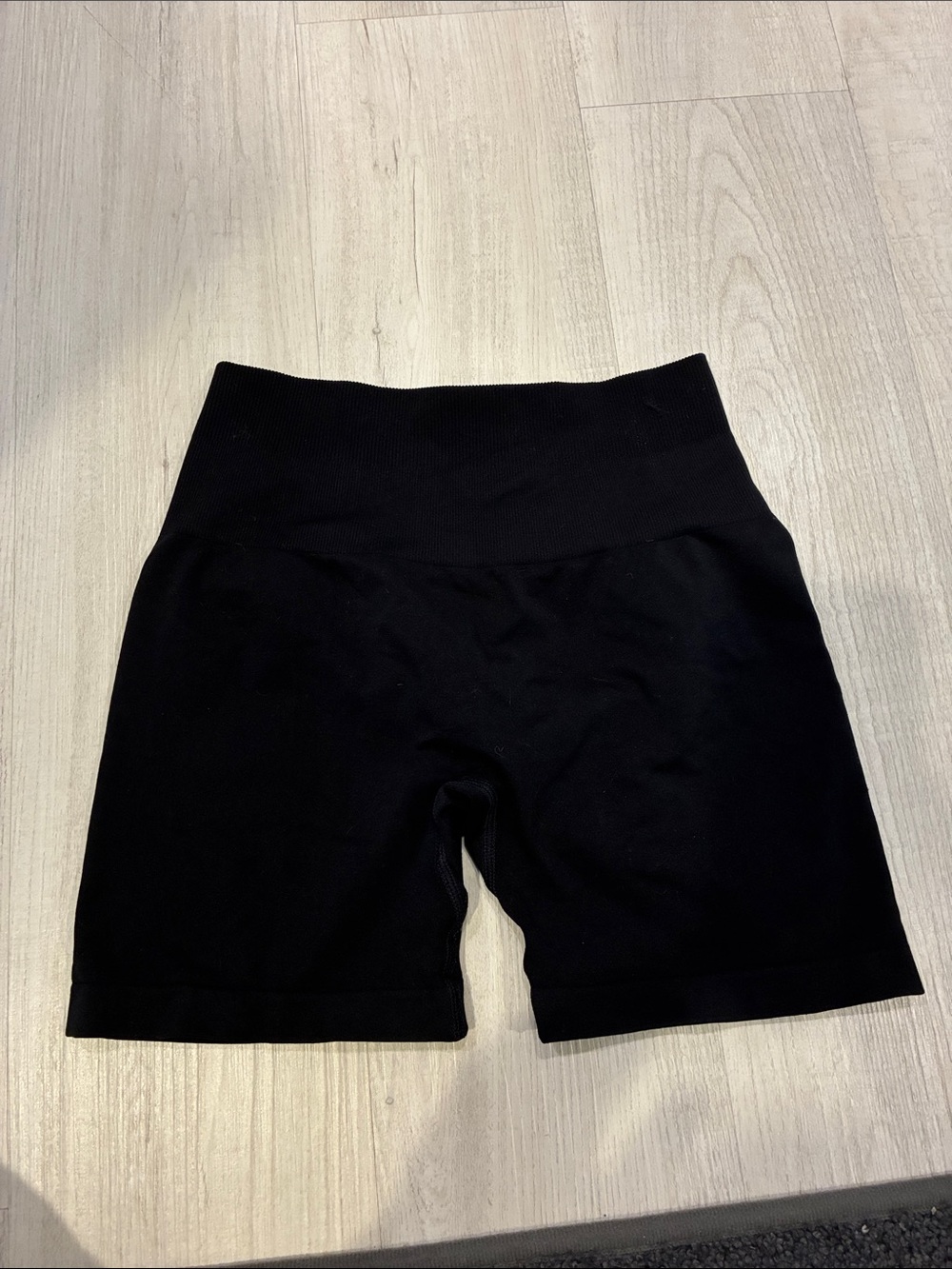 Seamless Black High-Waist Women’s Bike Shorts